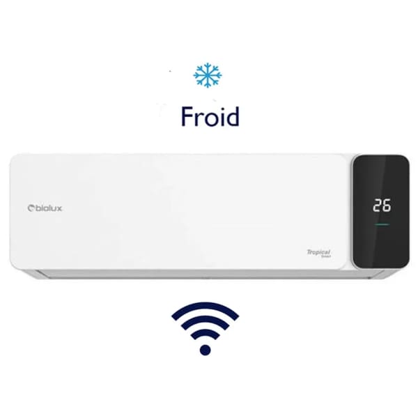 Climatiseur BIOLUX 12000 btu | Froid Tropicalisé - Avec Wifi intégré - Blanc Climatiseur BIOLUX 12000 btu | Froid Tropicalisé - Avec Wifi intégré - Blanc